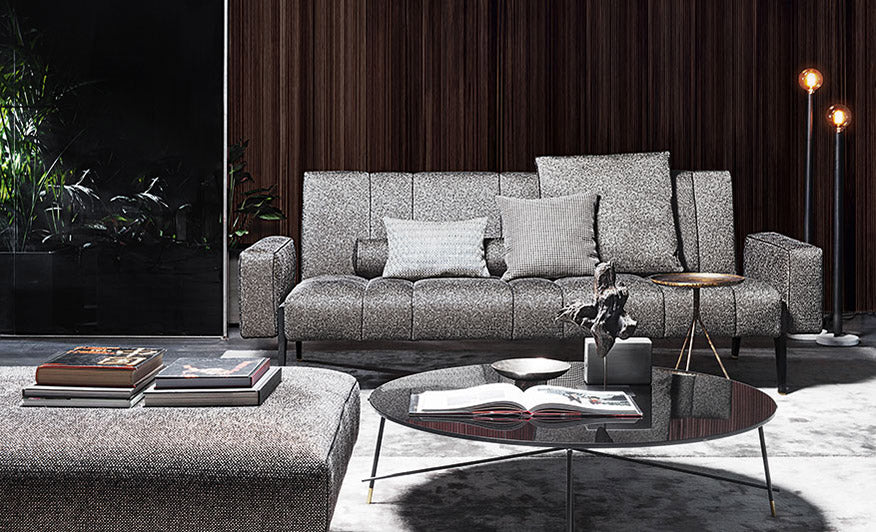 Divano moderno design "Italo" By Vibieffe in pelle martellata Scontato Outlet - immagine 9