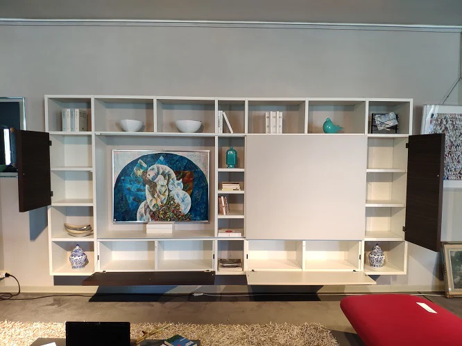 Parete attrezzata laccata "Selecta" By Lema in offerta scontata outlet - immagine 6