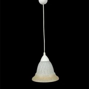 Lampadario a Sospensione Classico in Vetro, 1 Luce, per Cucina, Bagno, Camera, Soggiorno, Scala, Corridoio art. girella ambra