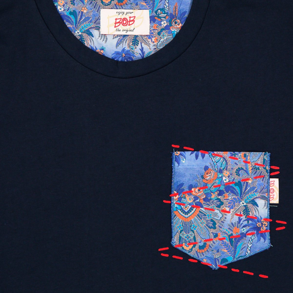 BOB maglietta Pocket VR0261 Blu - immagine 3