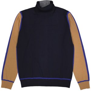 BOB Maglione Dolcevita Kos Blu