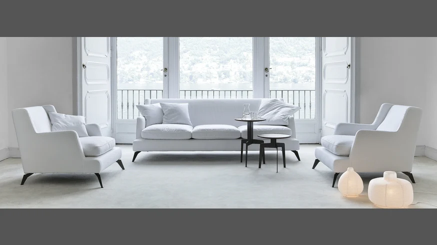 Poltrona "680 Class" By Vibieffe in tessuto lino in Offerta Outlet Scontata - immagine 9