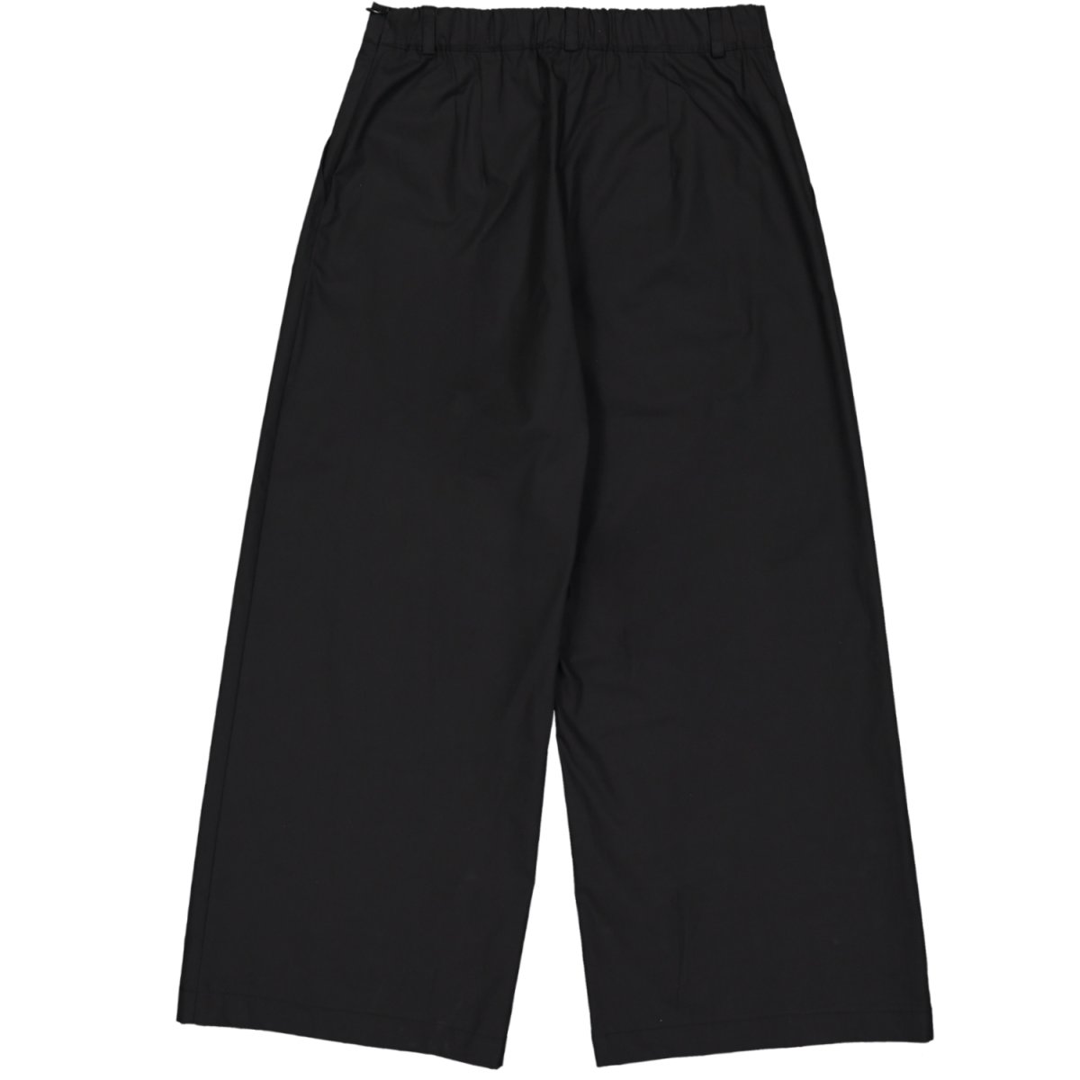 ETICI Pantalone Palazzo In Cotone Nero - immagine 3