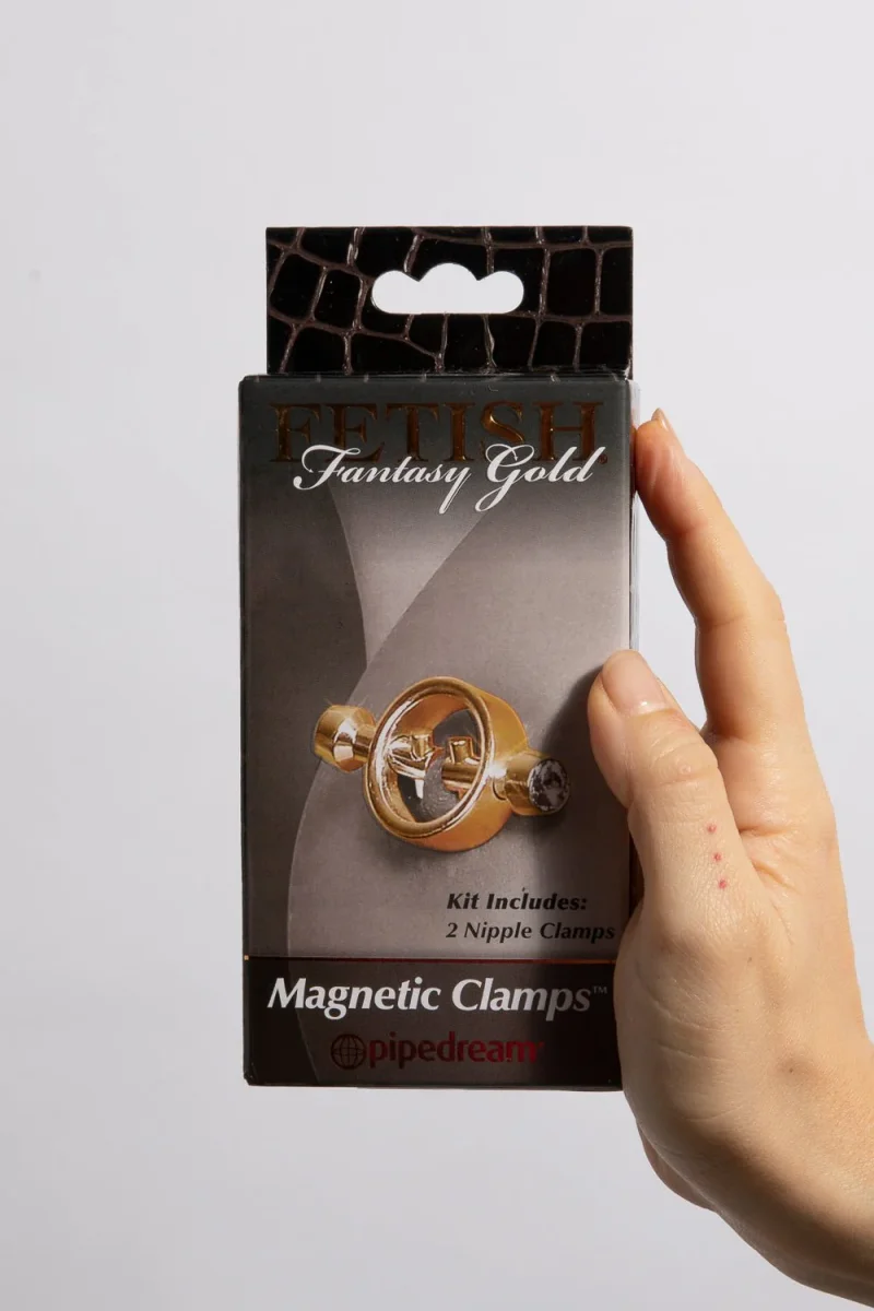 Pinze per Capezzoli Magnetiche Oro - immagine 3