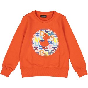 SAVE THE DUCK JUNIOR Felpa Cassidy Rosso