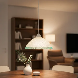 Lampadario a Sospensione Classico in Vetro, 1 Luce, per Cucina, Bagno, Camera, Soggiorno, Scala, Corridoio art. Cupola (VERDE)